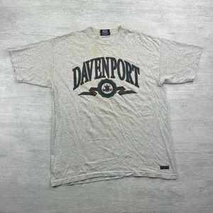 Vintage Davenport University Shirt Adult XL Gray JanSport Davenport Panthers 90s
